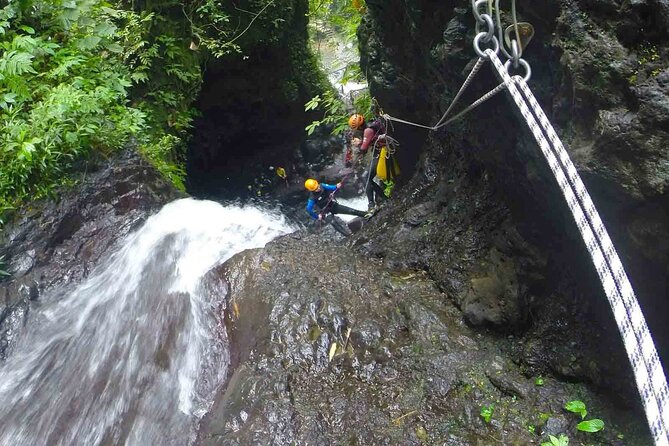 5Hrs Advanced Canyoning (50m) 12 Rappels (Pickup, Lunch & GoPro) - Included gear, water comfort, and why the end matters