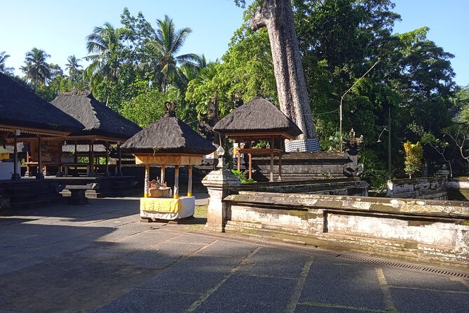 [All Inclusive] The Soul of Bali: Temples, Art & Traditions Tour - Suwat Waterfall: bamboo forest path, rock carvings, and a calm pool
