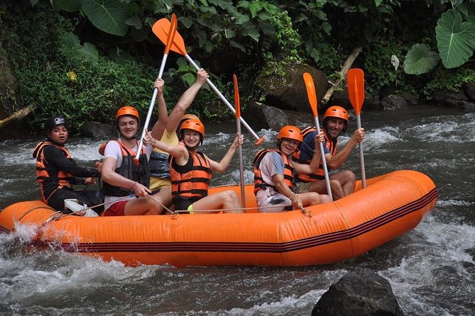 All Inclusive - Toekad Ubud Ayung River Rafting - Check-in at the wantilan, rice fields and safety photos