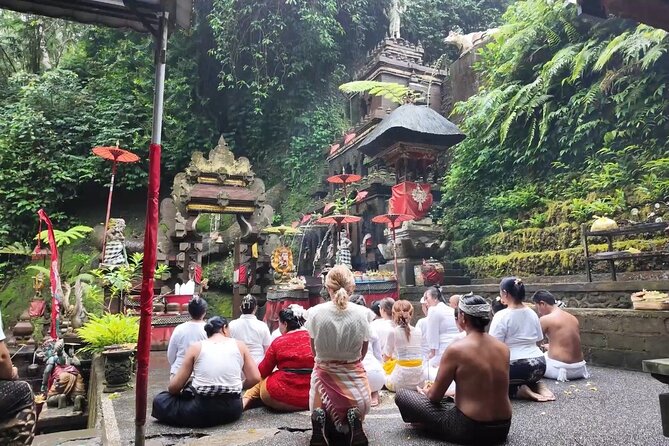 Atman Bali Journey water blessing - Melukat-style purification in Bangli, two waterfalls and sacred bells