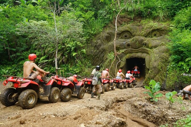 Bali ATV Quad Adventure - Ubud Monkey Forest and Waterfall - Tegenungan Waterfall: steep stairs, crowds, and weather adjustments