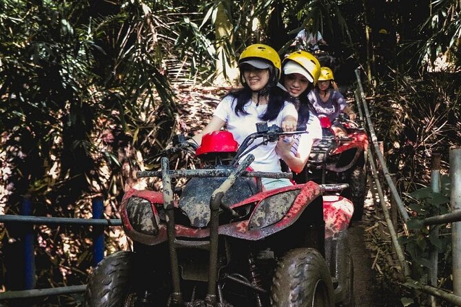 Bali ATV Ride waterfall jungle and rice fild track ubud - Single or tandem quad bikes, so mixed groups work