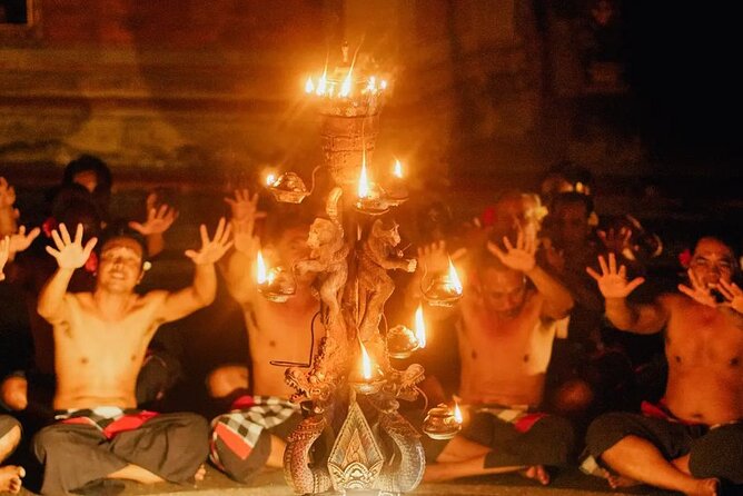 Bali Kecak Fire Dance Show at Tanah Lot, Tabanan with Transport - Tanah Lot at sunset, a stage set by temple silhouette and ocean sounds