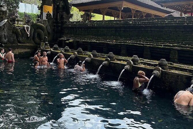 Bali Tirta Empul Tours Experience with Spiritual Cleansing - Ulu Petanu Waterfall: Jungle walk, swim options, and crowd control