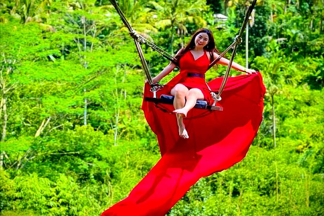 Bali Ubud Zipline Jungle Swing and Waterfall Tour - Satria Swing jungle swing: Tarzan-style, but guided