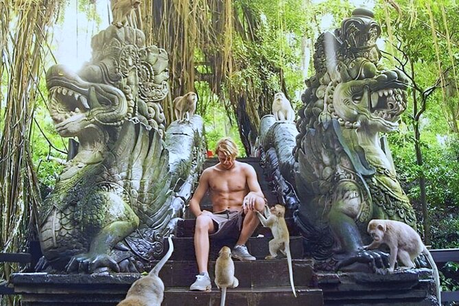 Bali Ubud Zipline, Monkey Forest and Waterfall Adventure - Sacred Monkey Forest Sanctuary: enjoying macaques without losing your cool