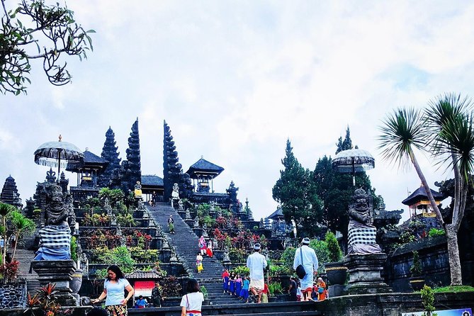 Bali Waterfalls and Temples Tour - Goa Raja Waterfall: cool jungle air, plus stairs