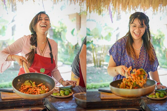 Balinese Farm Cooking Class by Pemulan Bali - In the open-air kitchen: what six dishes really means
