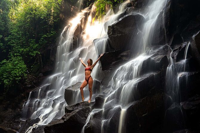 Best of Ubud: Waterfalls, Temple & Rice Terraces Private Day Tour - Kanto Lampo Waterfall: Rock Formations and Photo Time