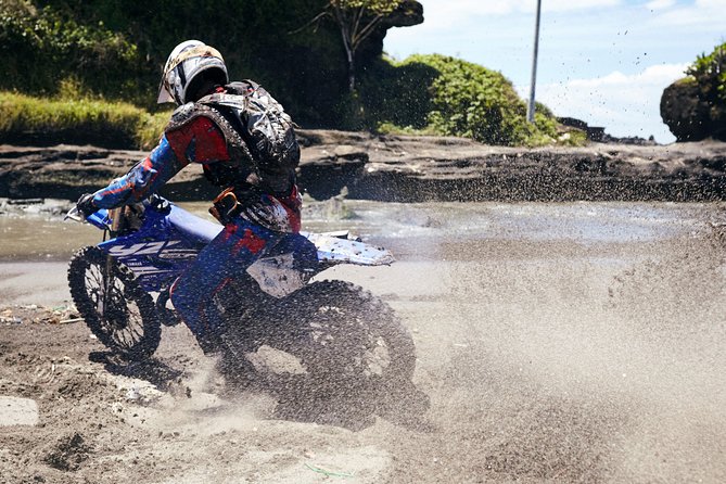 Dirt Bike Tours with fully trained Guides - full day tours with relax time frame - Southern Bali Riding: Jungle Dirt Roads, Rice Paddies, and Beach Time