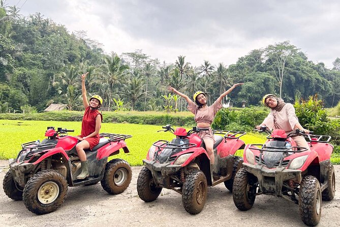 Full day Bali Adventure with Quad Bike and River Tubing - The quad bike trek: orange, bamboo, mud, water, and a cave stop