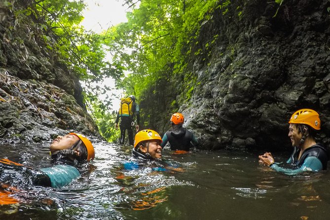 Intermediate canyoning tour in Bali " Maboya Canyon " - The approach hike and first view, then the descent begins