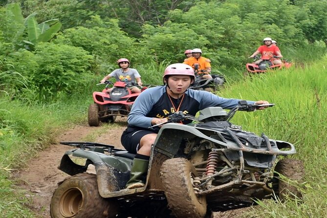Kuber Bali ATV through Tunnel and Waterfall - Safety gear, solo vs tandem, and how the ride stays controlled
