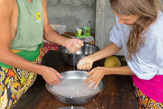 Make Traditional Bali Coconut Oil with a Balinese Family - The small extras that add up: sarong, cookies, and take-home oil