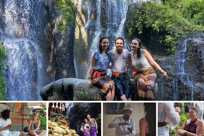 Transformative Journey of Holistic Self-Discovery - Stop 2: Morning Market, Rice Fields, and Sebatu Holy Waterfall Temple