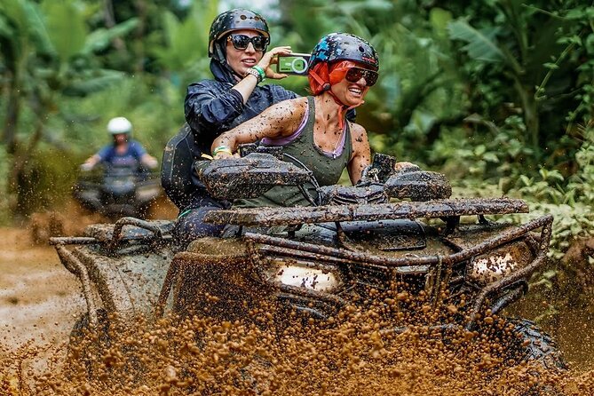 Ubud ATV Alasan Adventure Waterfall Gorilla Cave & Cretya Pool - ATV training, engine choices, and what safety really means here
