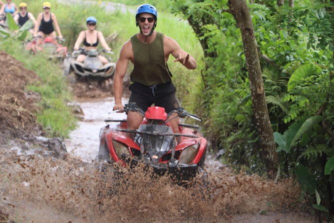 Ubud ATV Quad Bike and Snorkeling at Blue Lagoon Beach - ATV quad riding in Ubud: jungle trails, tunnels, waterfalls, and rice fields