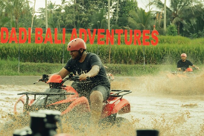 Ubud ATV Ride through River Jungle Rice Fields Puddles - What you really get after the ride, Gorilla Cave, and the ATV-only moment