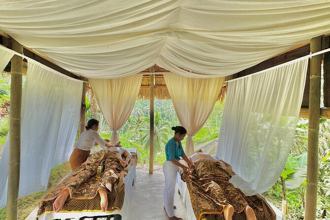 Ubud Healing Retreat Yoga, Massage, Purification & Rice Terraces - Stop 2: Balinese massage in the open-air U Fun Field jungle spot