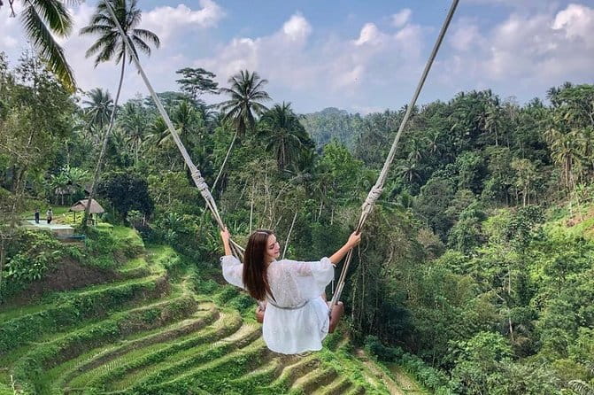 Ubud Jungle Swing - Monkey Forest - Water Temple - Waterfall - Price Breakdown and What the $45 Really Buys