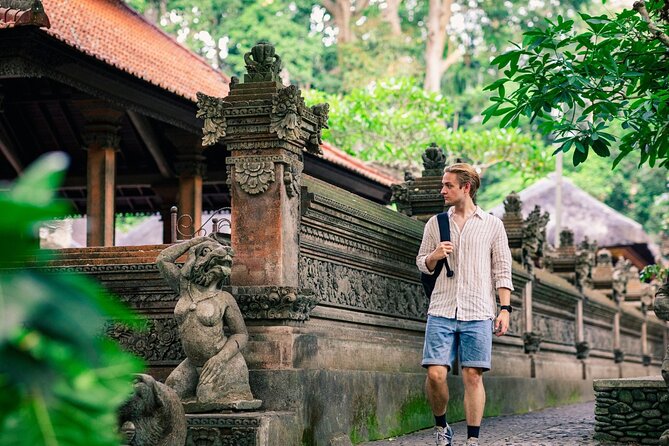 Ubud Tour Waterfall Rice Terrace Temple and Art Village - Stop 2: Sacred Monkey Forest Sanctuary and its temple corners
