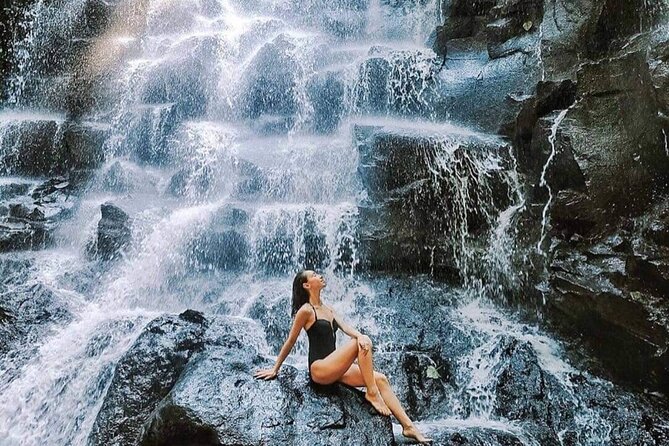 Ubud Waterfalls, Temple and Rice Terrace - Private Tour - Tibumana Waterfall natural pool: calmer setting, same rainforest energy