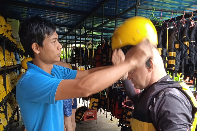Ubud White Water Rafting on the Ayung River with Pickup & Lunch - The start point prep: steps, shower access, and getting ready to be wet